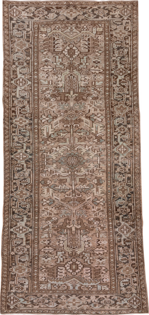 Antique Heriz Runner Rug (3' x 8')
